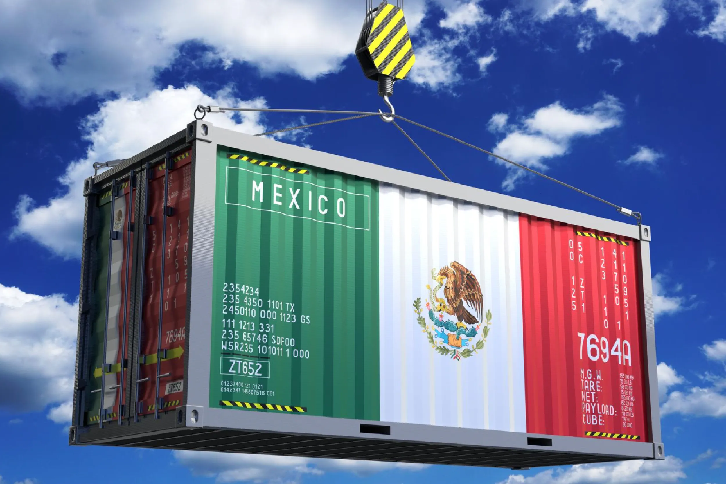 Exportaciones de México a Estados Unidos alcanzan un récord histórico.