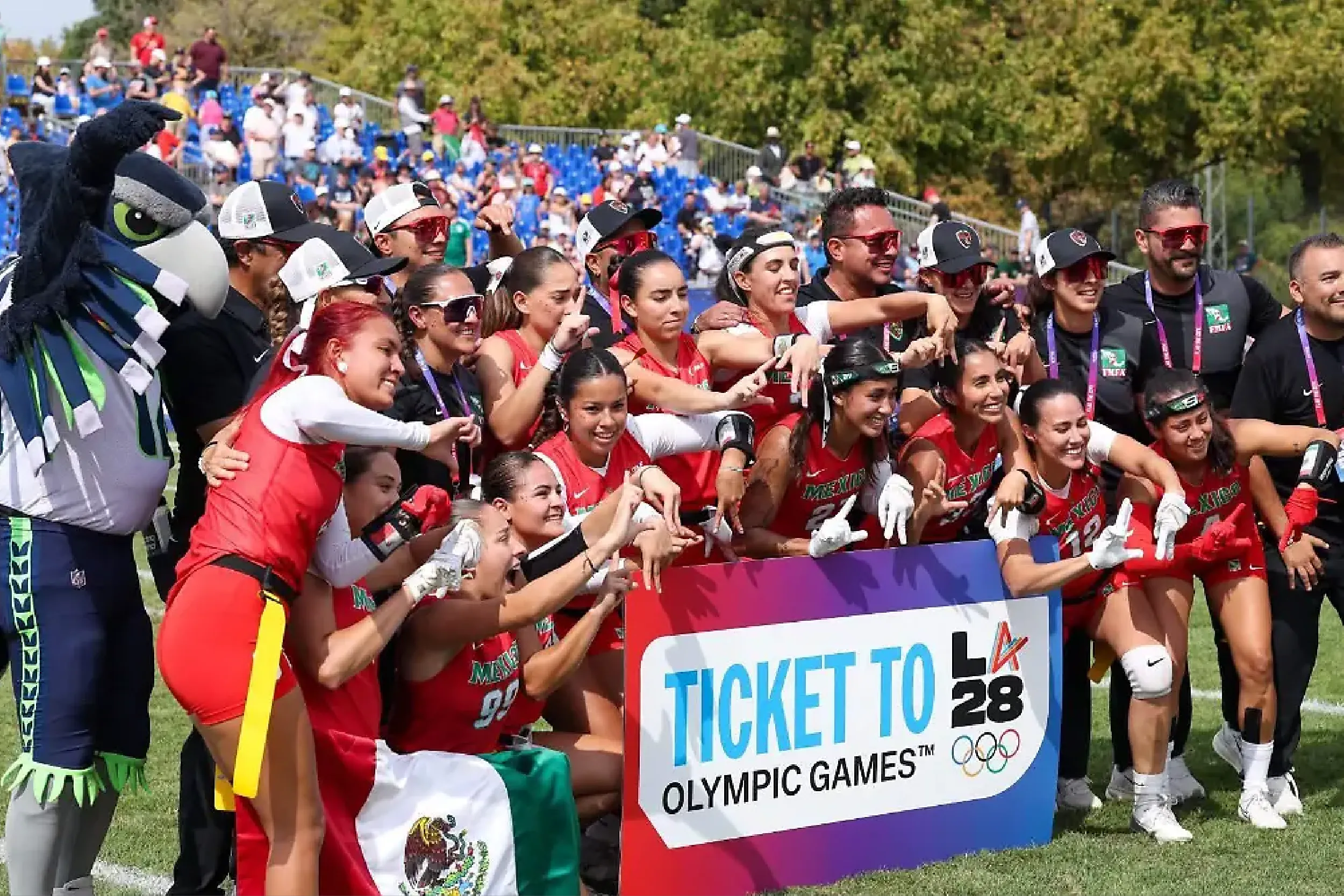México clasifica a Los Ángeles 2028 en flag football femenil.