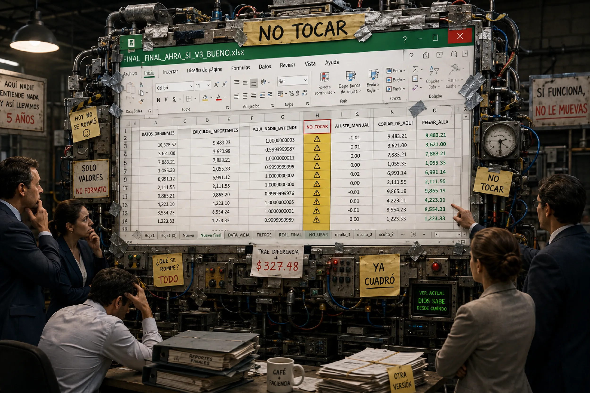 Procesos empresariales obsoletos: “Funciona, nadie sabe cómo”.