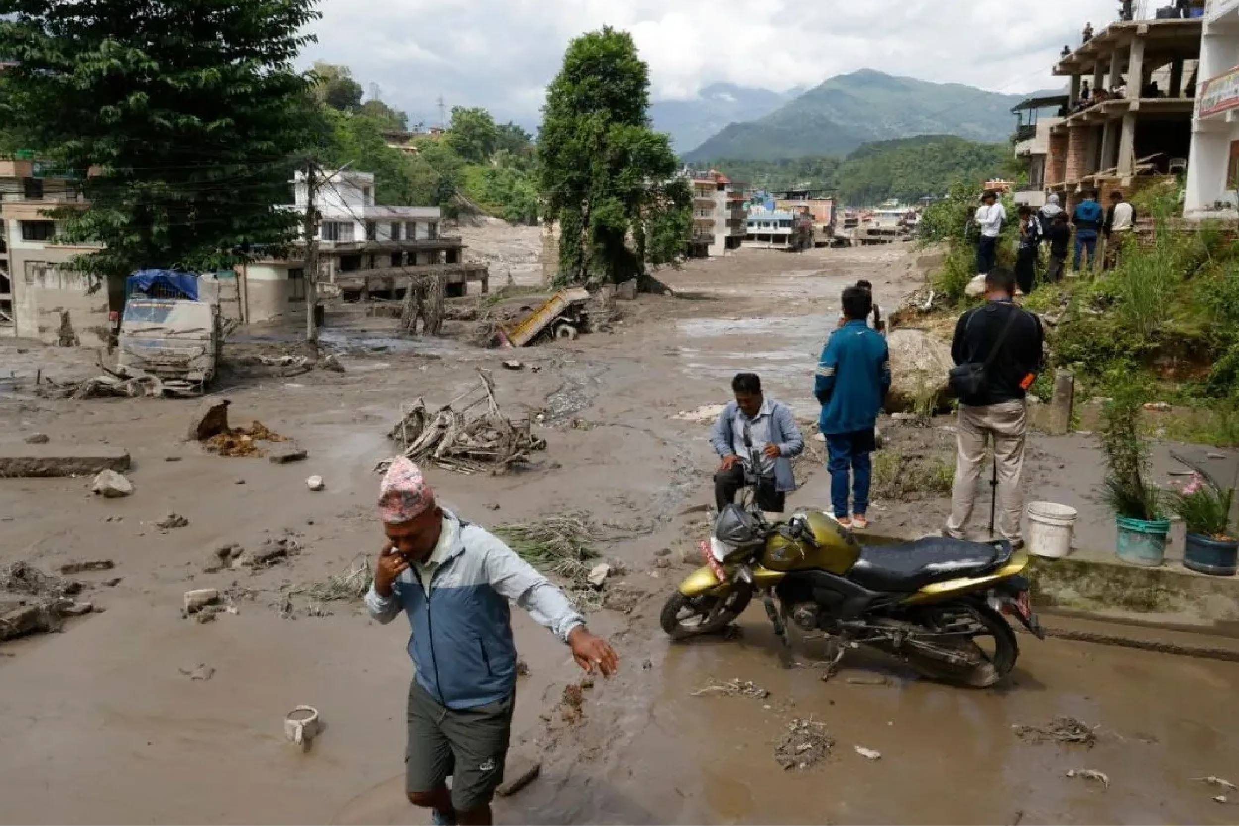 Inundaciones en Nepal .