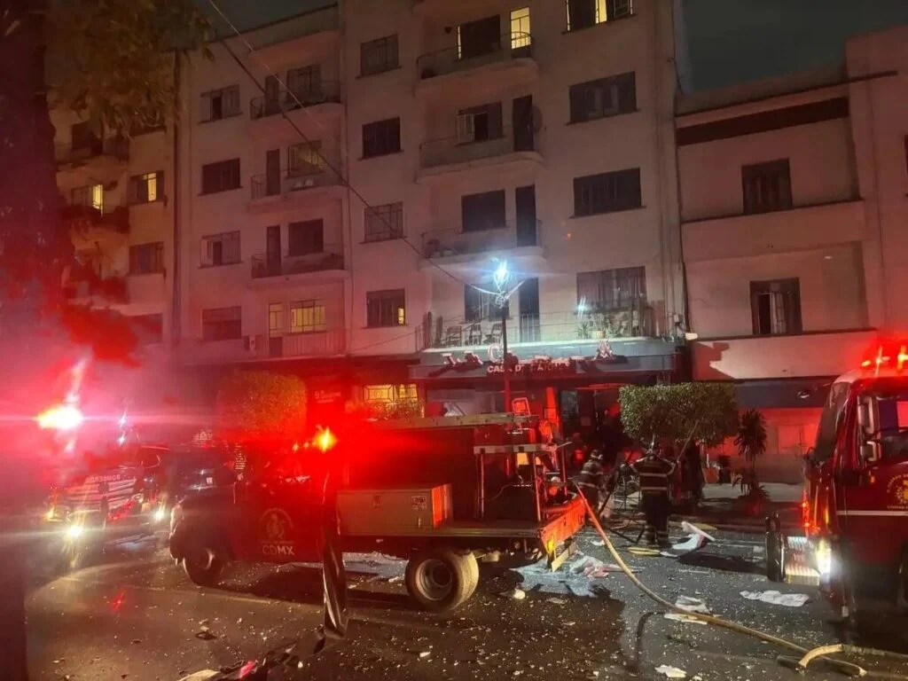 Explosión en restaurante de la Roma, La Cabrera.