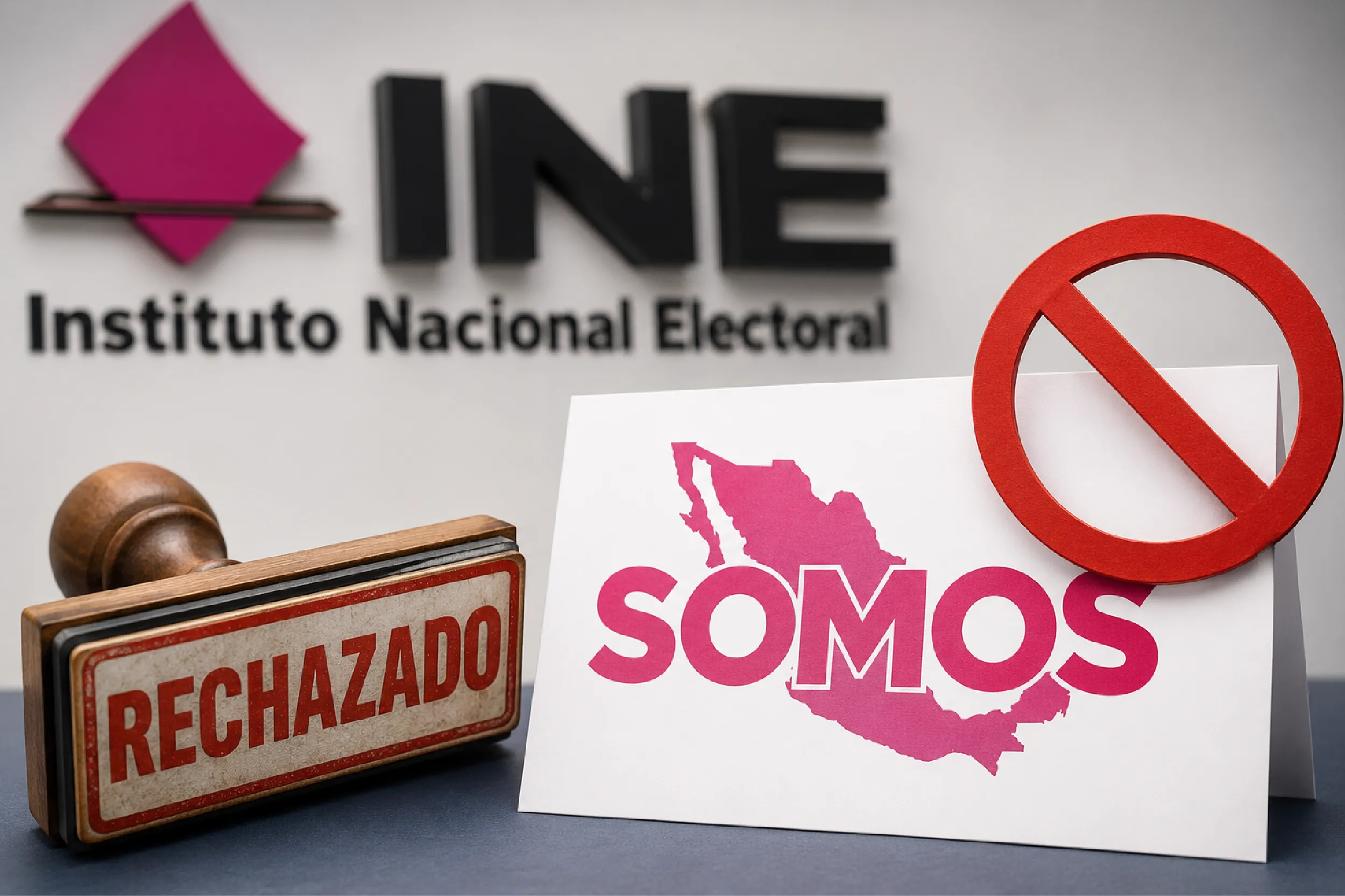 El Consejo General rechazó el emblema que incluía el mapa de México.