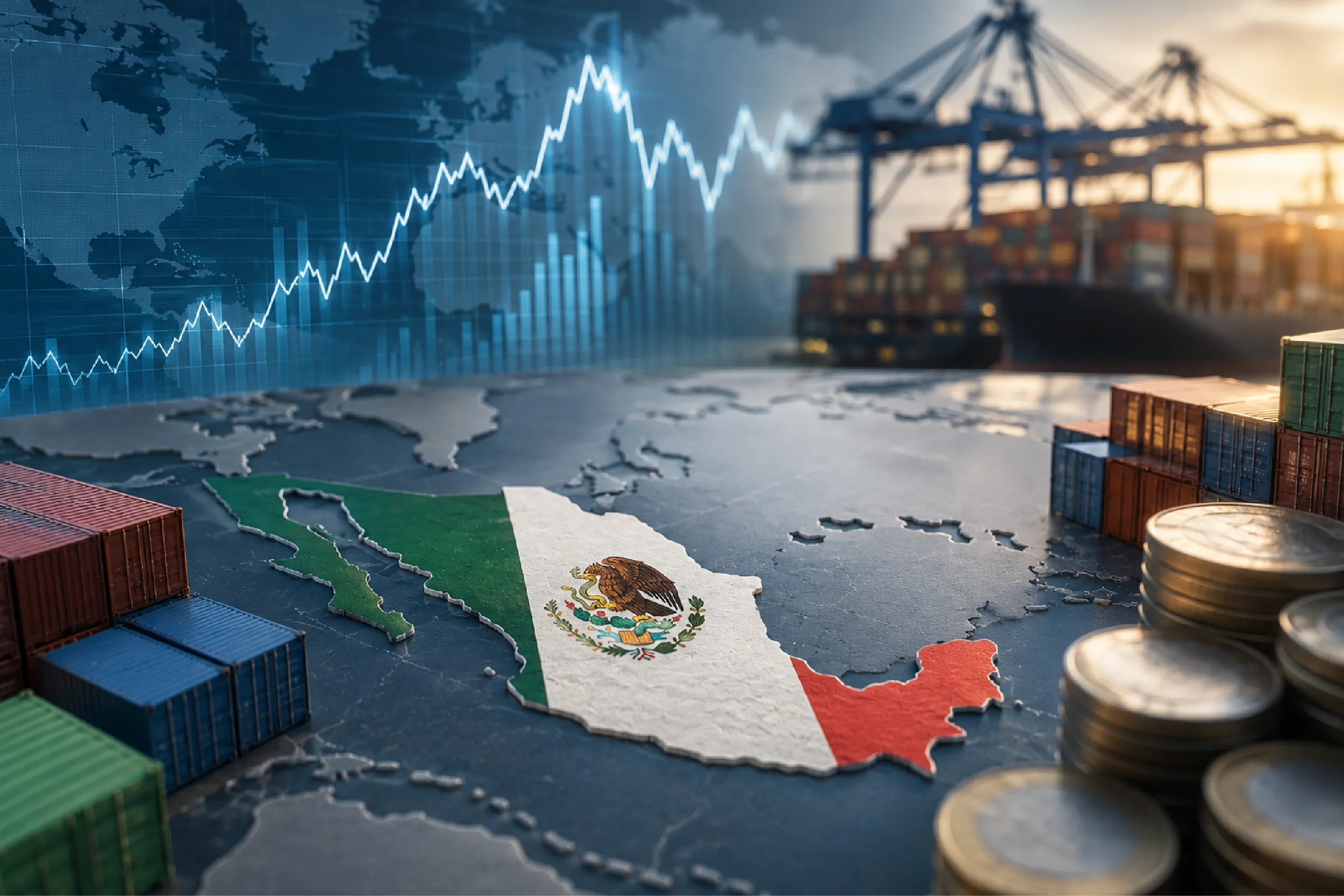 México recibió 34,968 millones de dólares de IED en el primer semestre de 2026.