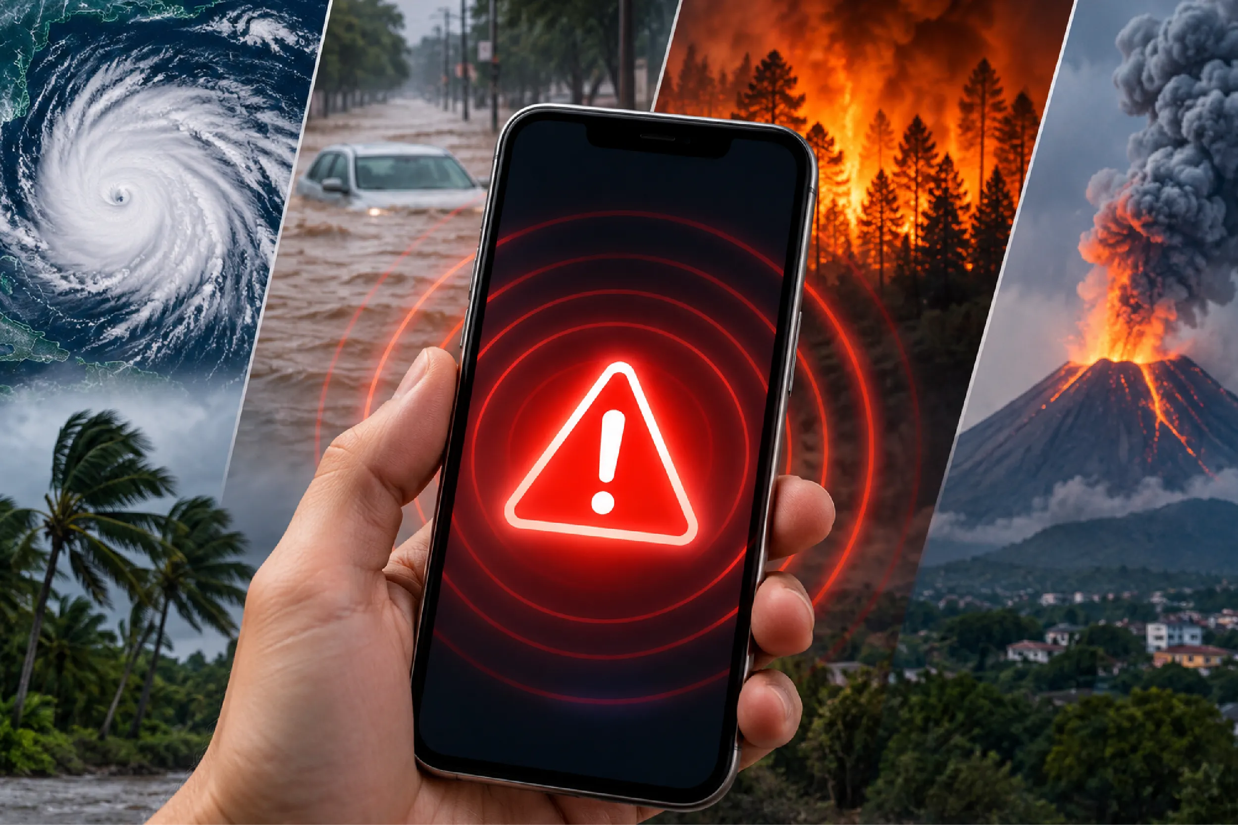 Nuevas alertas llegarán a tu celular por huracanes, inundaciones e incendios.