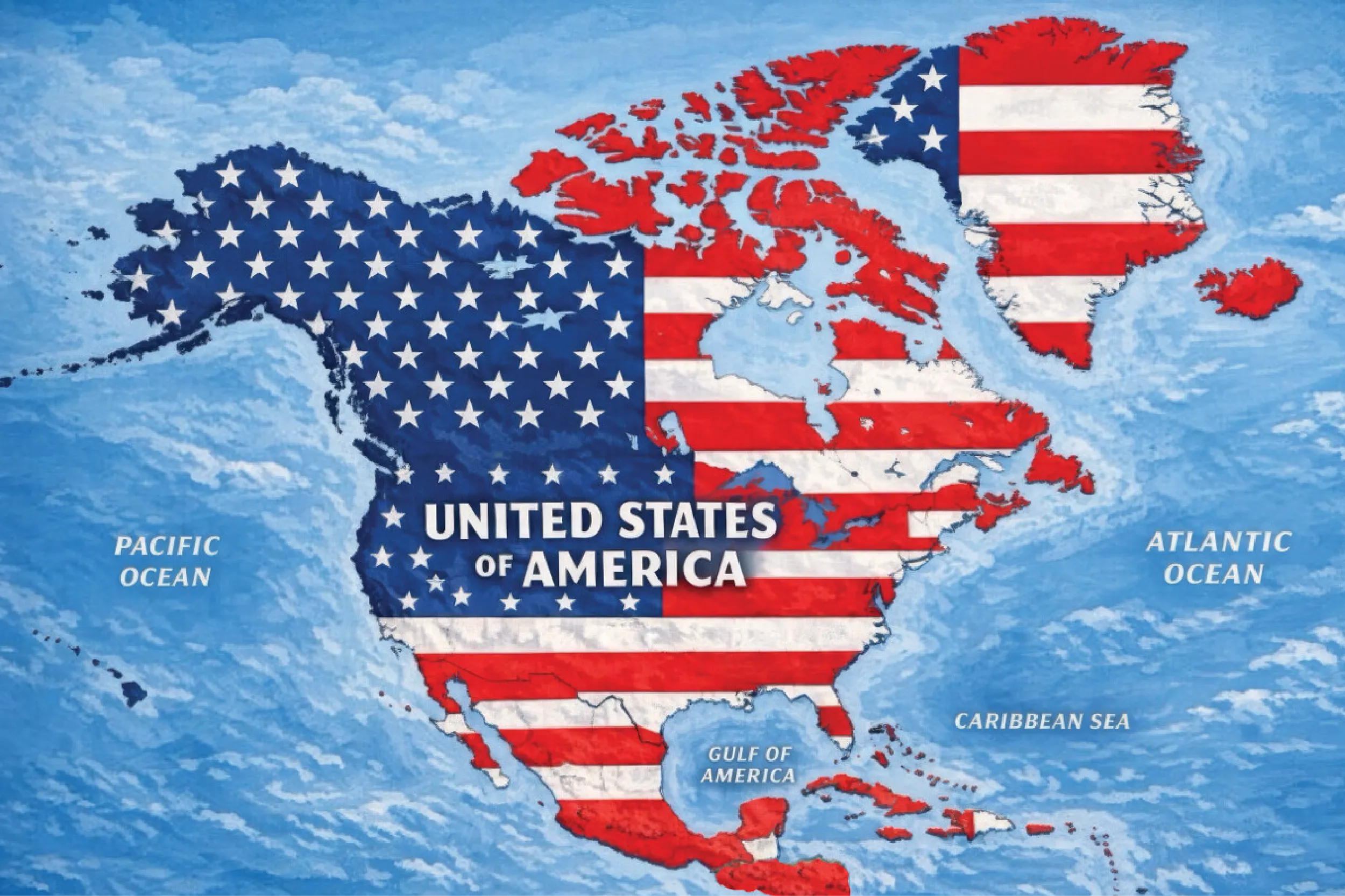 Donald Trump publicó este 7 de septiembre de 2026 un mapa en Truth Social en el que México aparece cubierto por la bandera de Estados Unidos.