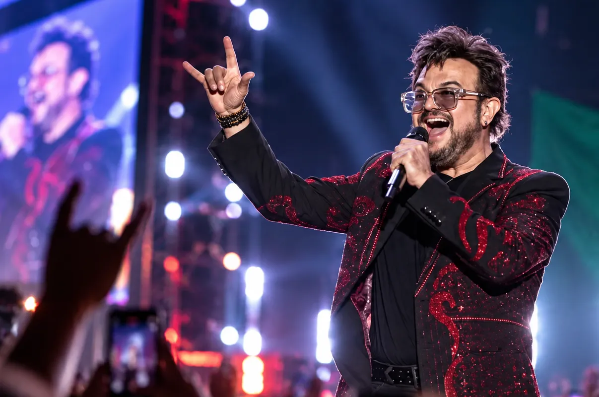 Aleks Syntek habló más de lo que cantó y terminó discutiendo con el público.