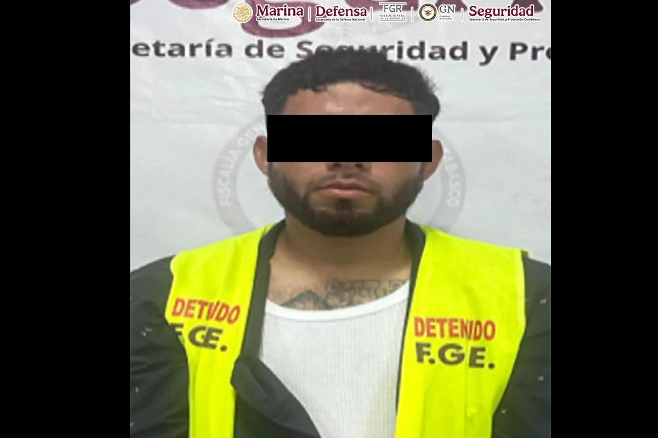 Detienen en Villahermosa a Óscar Ariel “N”, alias “El Cabra”.