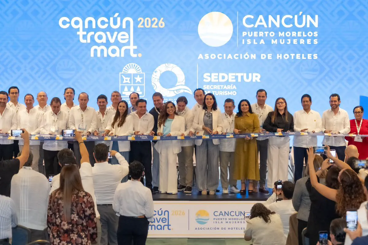 Josefina Rodríguez y Mara Lezama encabezaron la inauguración del Cancún Travel Mart 2026, que reúne a compradores de 18 países.