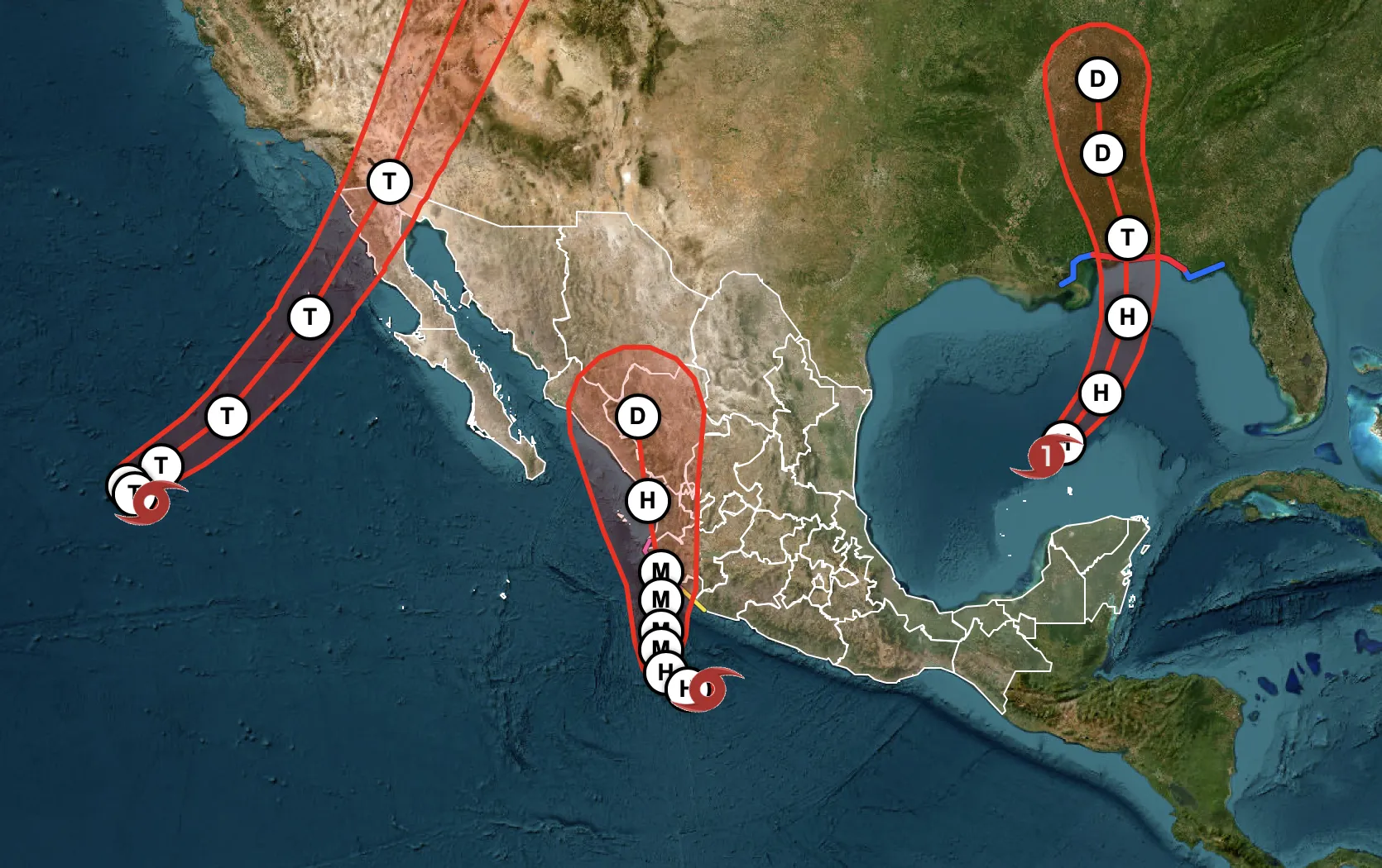 Huracán Isaías hoy: trayectoria, Simón y Rachel.