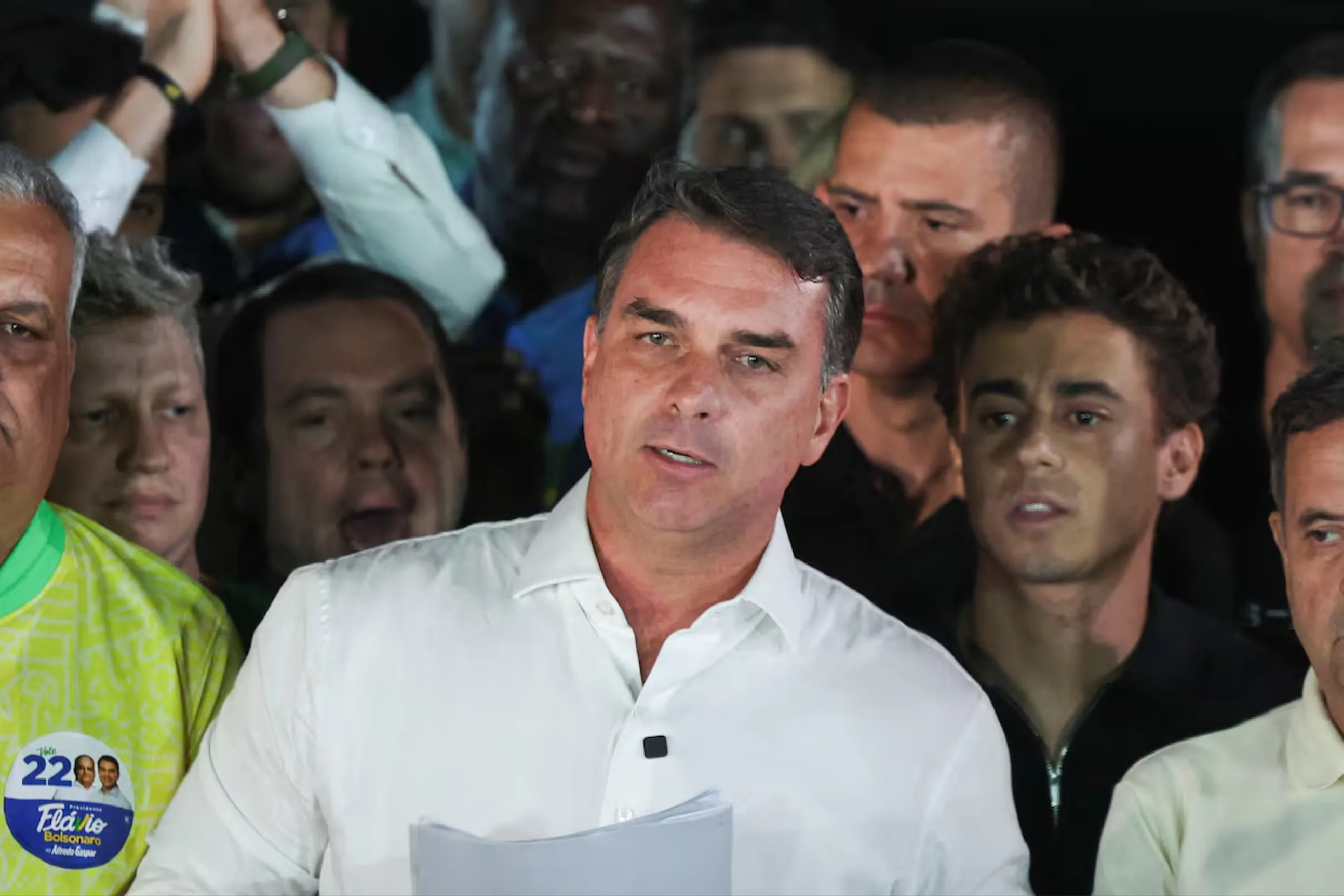 Flávio Bolsonaro llega a Miami.