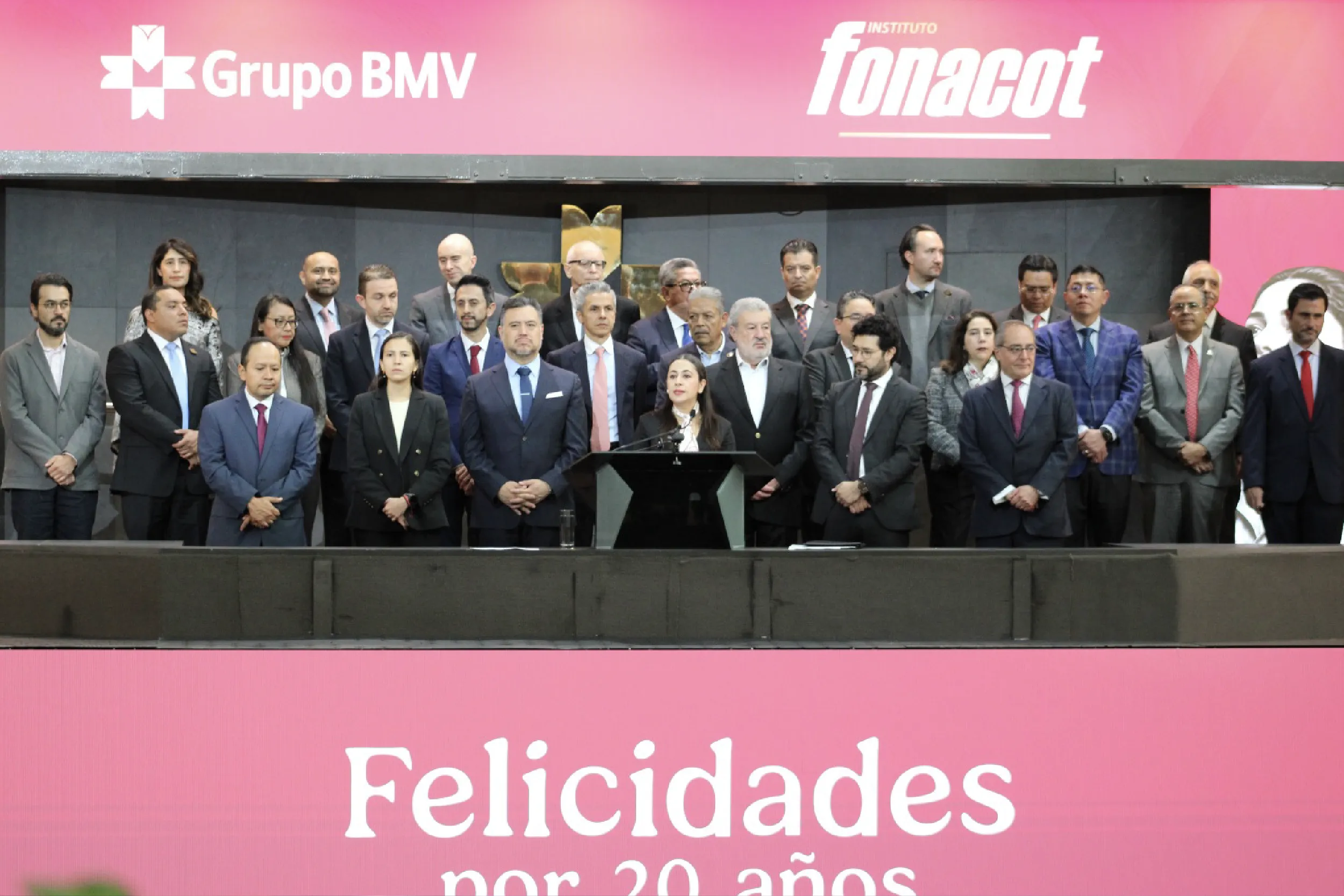 Fonacot conmemoró 20 años como emisor de deuda en la Bolsa Mexicana de Valores, periodo en el que realizó 112 emisiones.