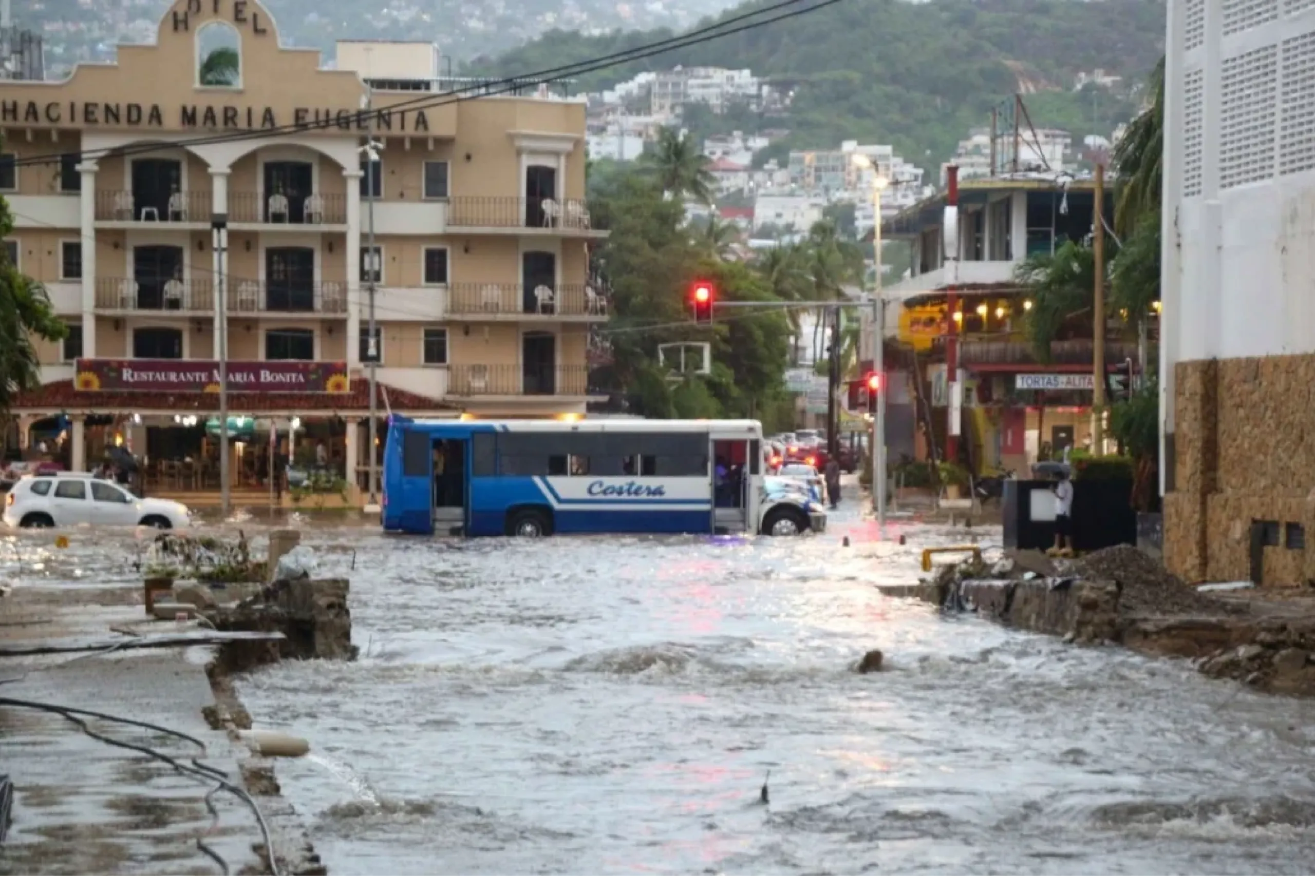 Inundaciones en Acapulco.