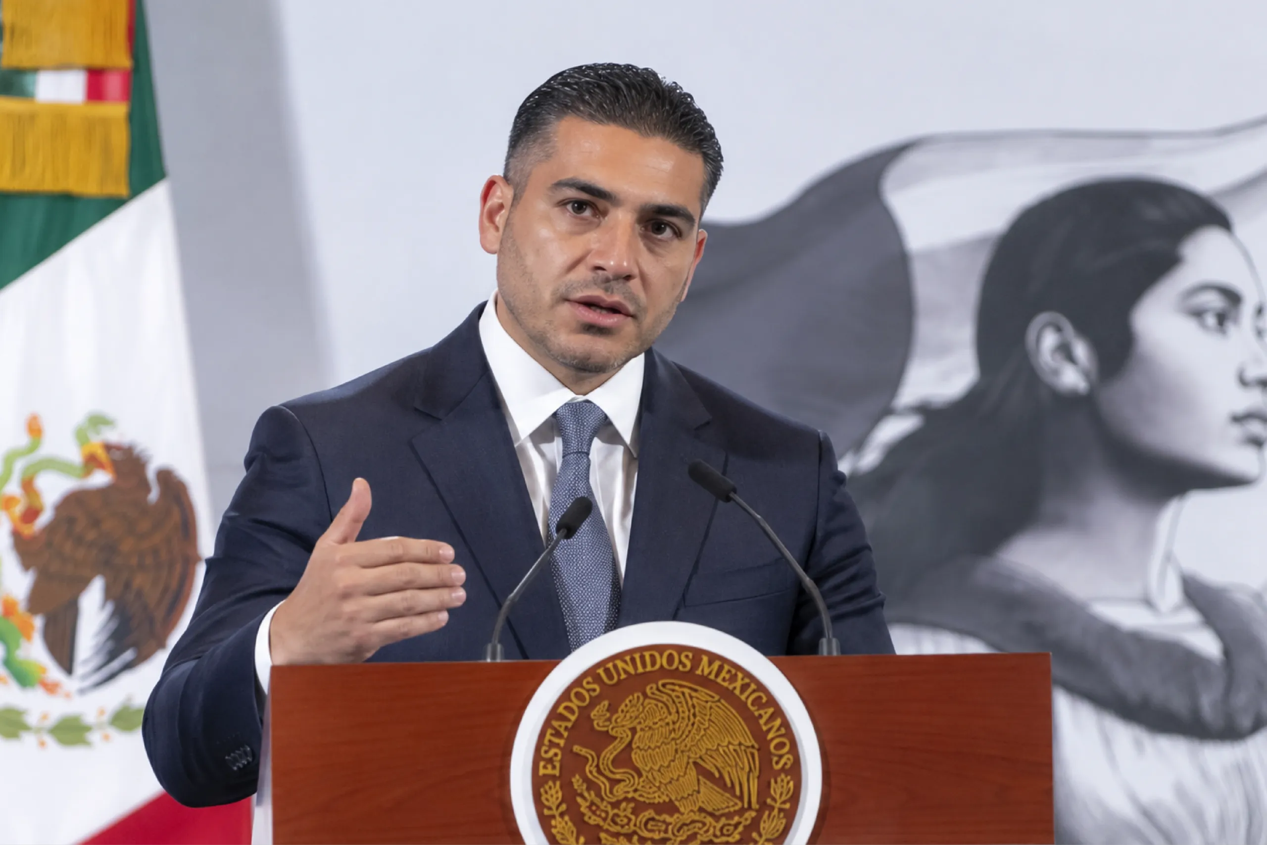 Harfuch anuncia 6 nuevos penales.