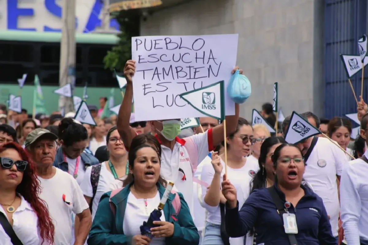 Marcha del IMSS 21 de octubre: qué exigen los trabajadores.