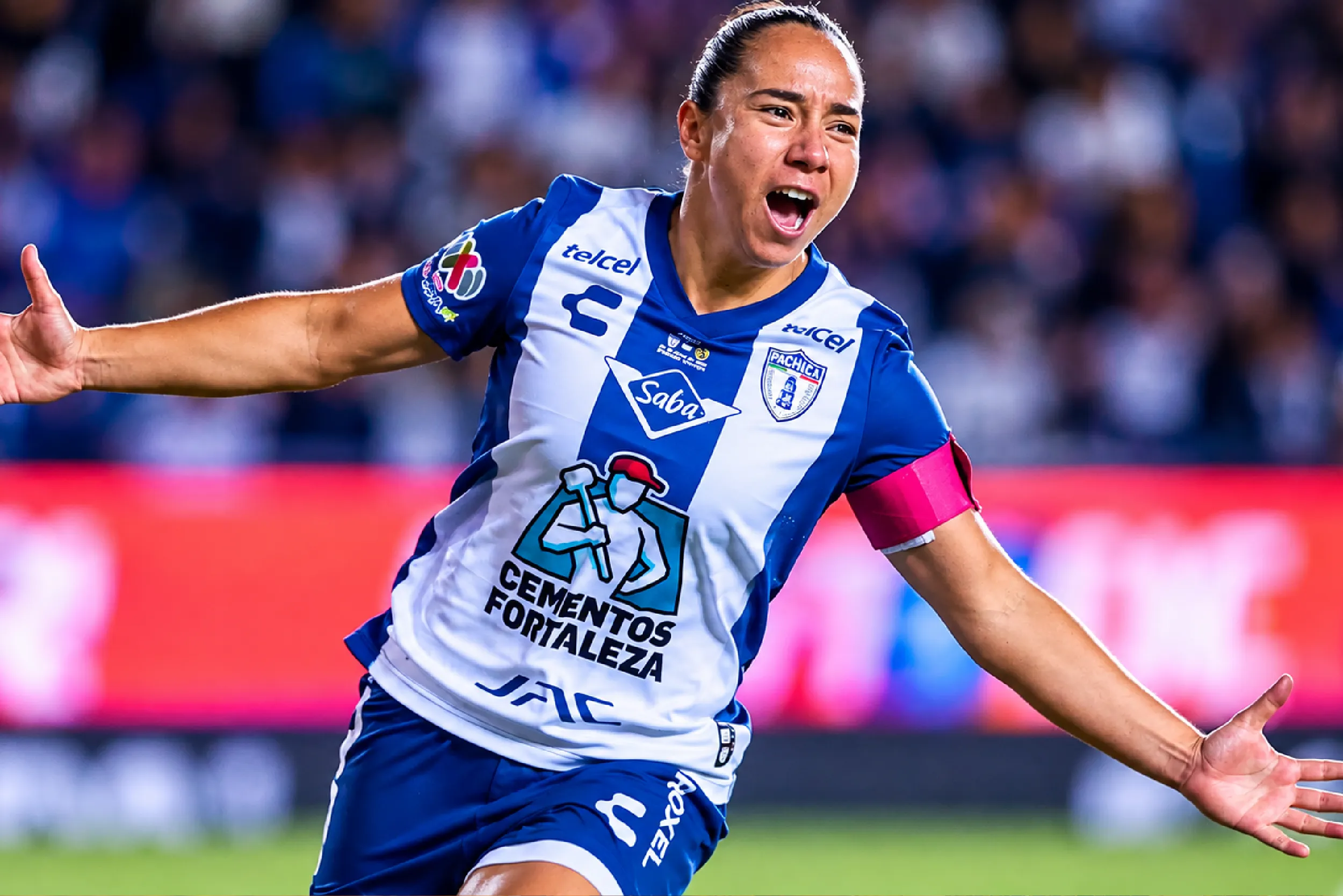 Charlyn Corral, futbolista mexicana de Pachuca, ganadora del Trofeo Gerd Müller femenino en el Balón de Oro 2026.